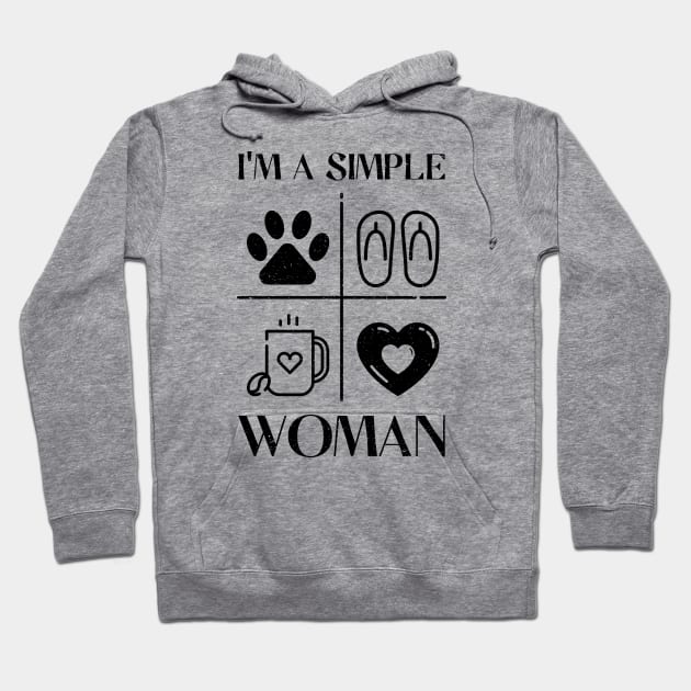 I'm a Simple Woman bk Hoodie by anderleao